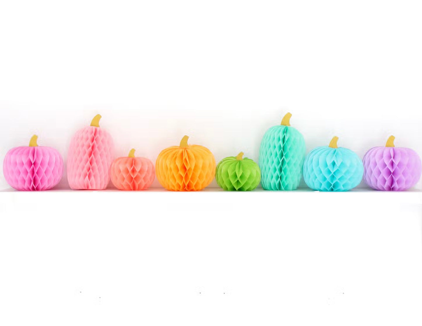 Honeycomb Paper Pumpkins