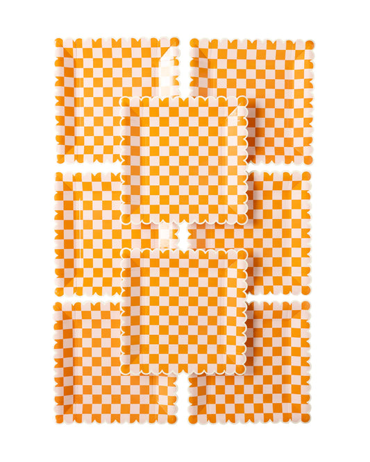 Ghoul Gang Checkered Paper Plate