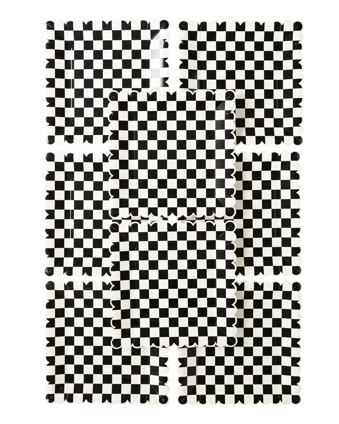Party More Checkered Paper Plate