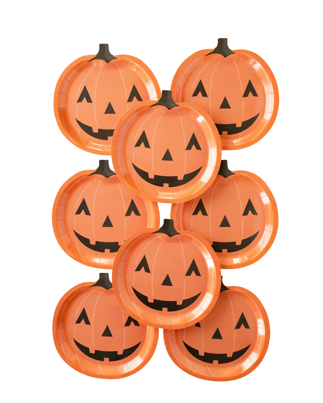 Jackolantern Shaped Paper Plate