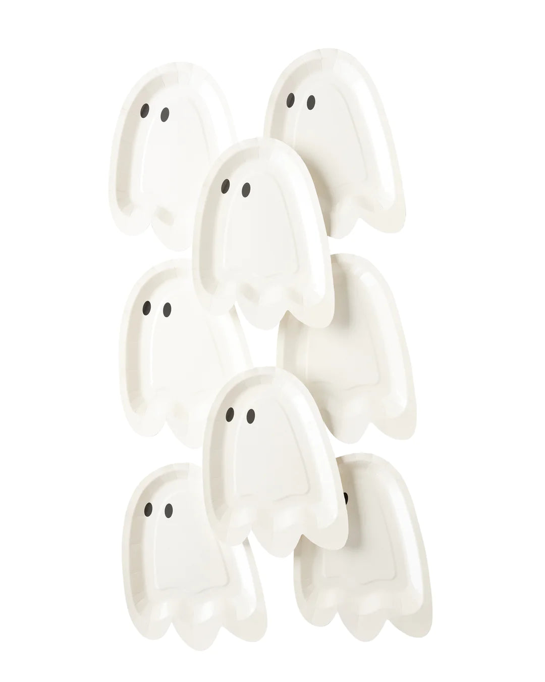 Long Ghost Shaped Paper Plate