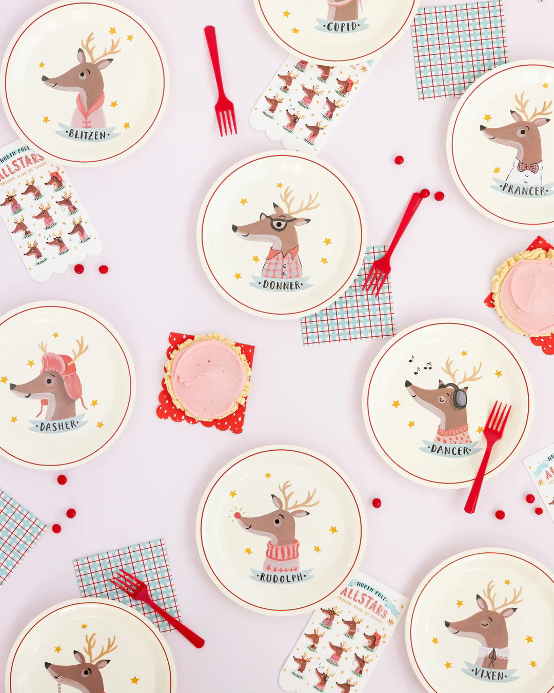 Reindeer Paper Plate Set