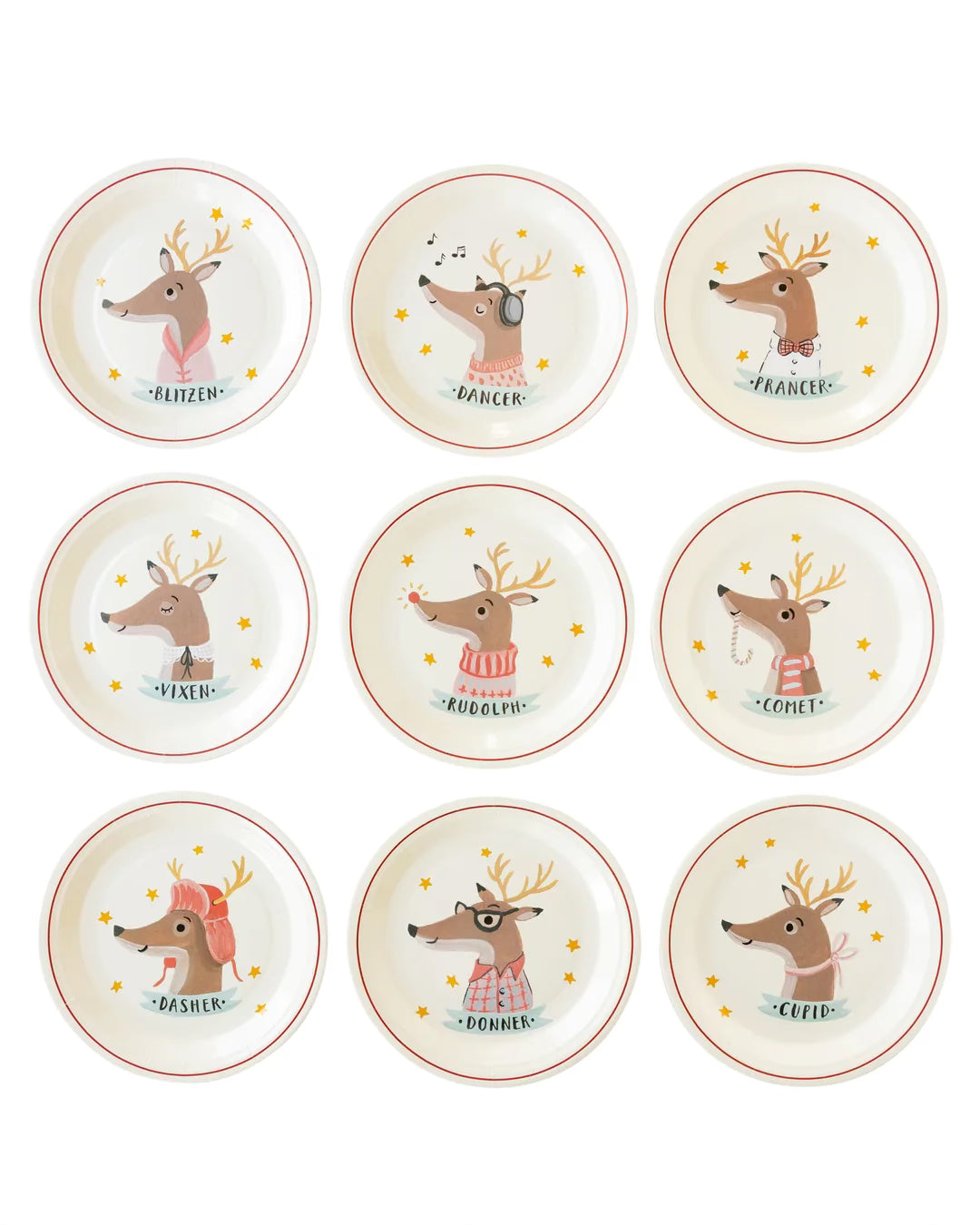 Reindeer Paper Plate Set