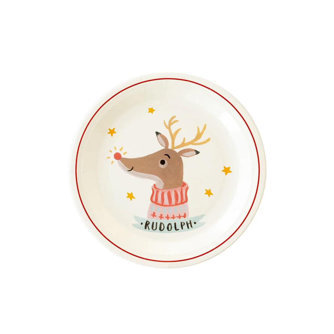 Reindeer Paper Plate Set