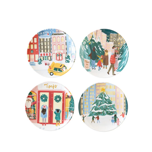 City Sidewalks Melamine Plate Set