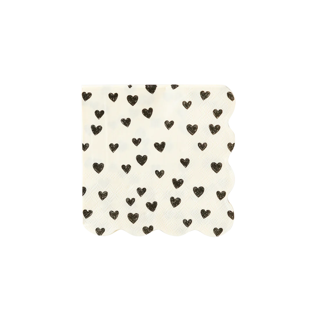 Black Hearts Cocktail Napkin