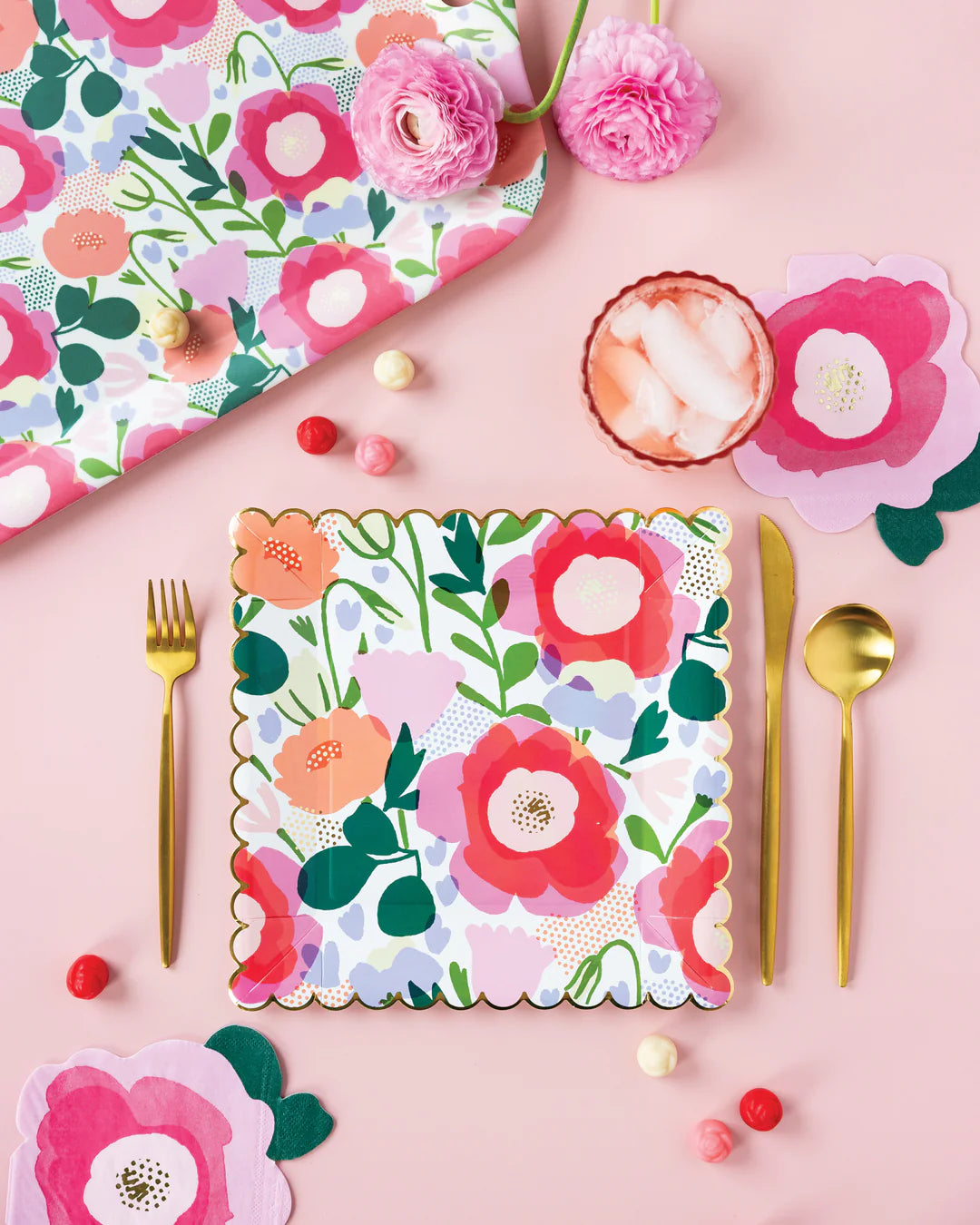 Floral Shaped Dinner Napkin