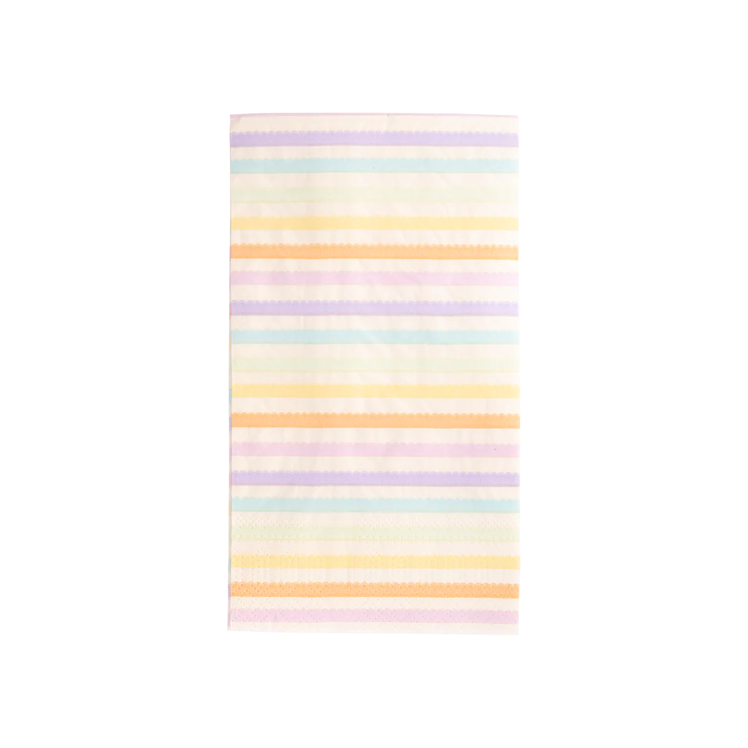 Rainbow Stripe Paper Dinner Napkin