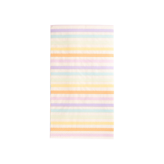 Rainbow Stripe Paper Dinner Napkin