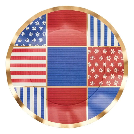 Wavy Americana Dinner Plate
