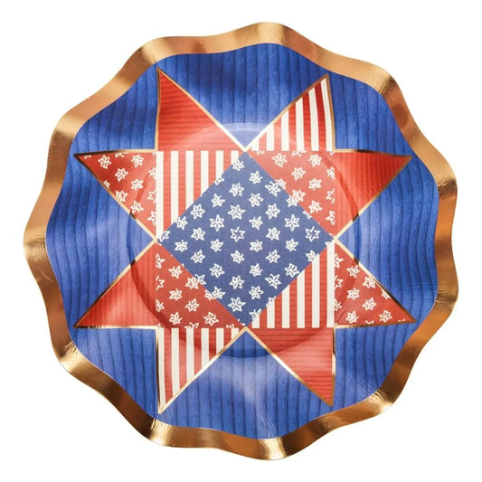 Wavy Americana Appetizer/Dessert Bowl