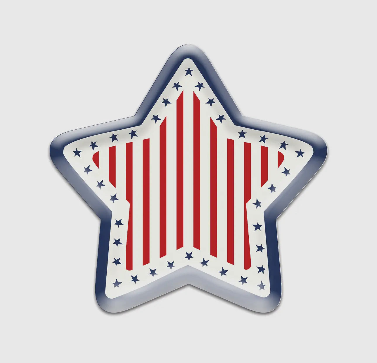 Stars and Stripes Star Shaped Plate