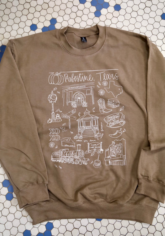 Stars Hollow Palestine Doodle Sweatshirt