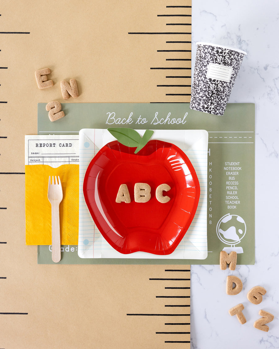 Apple Shaped Paper Plate