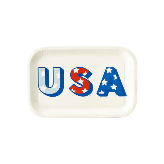 USA Shaped Paper Plate