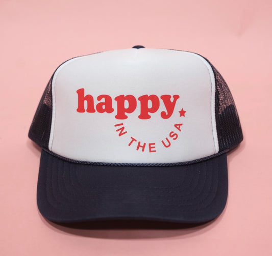 Happy in the USA Trucker Hat
