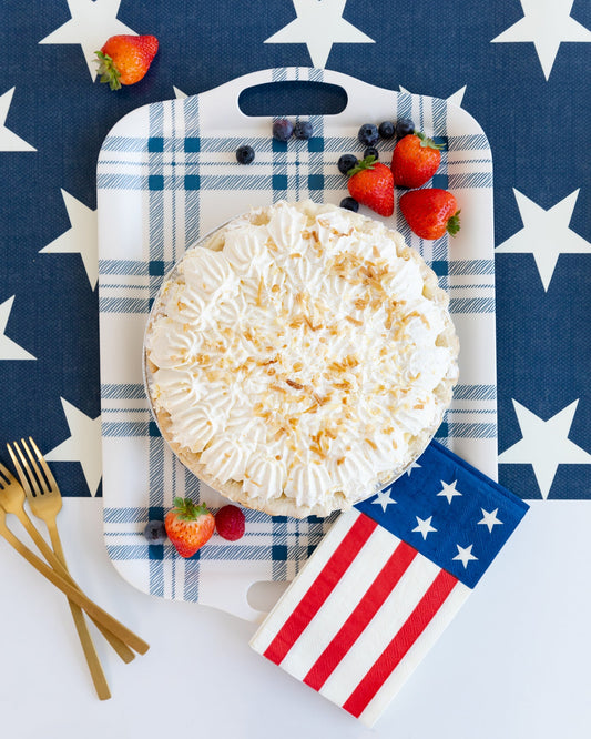 Denim and Stripes Paper Dinner Napkin