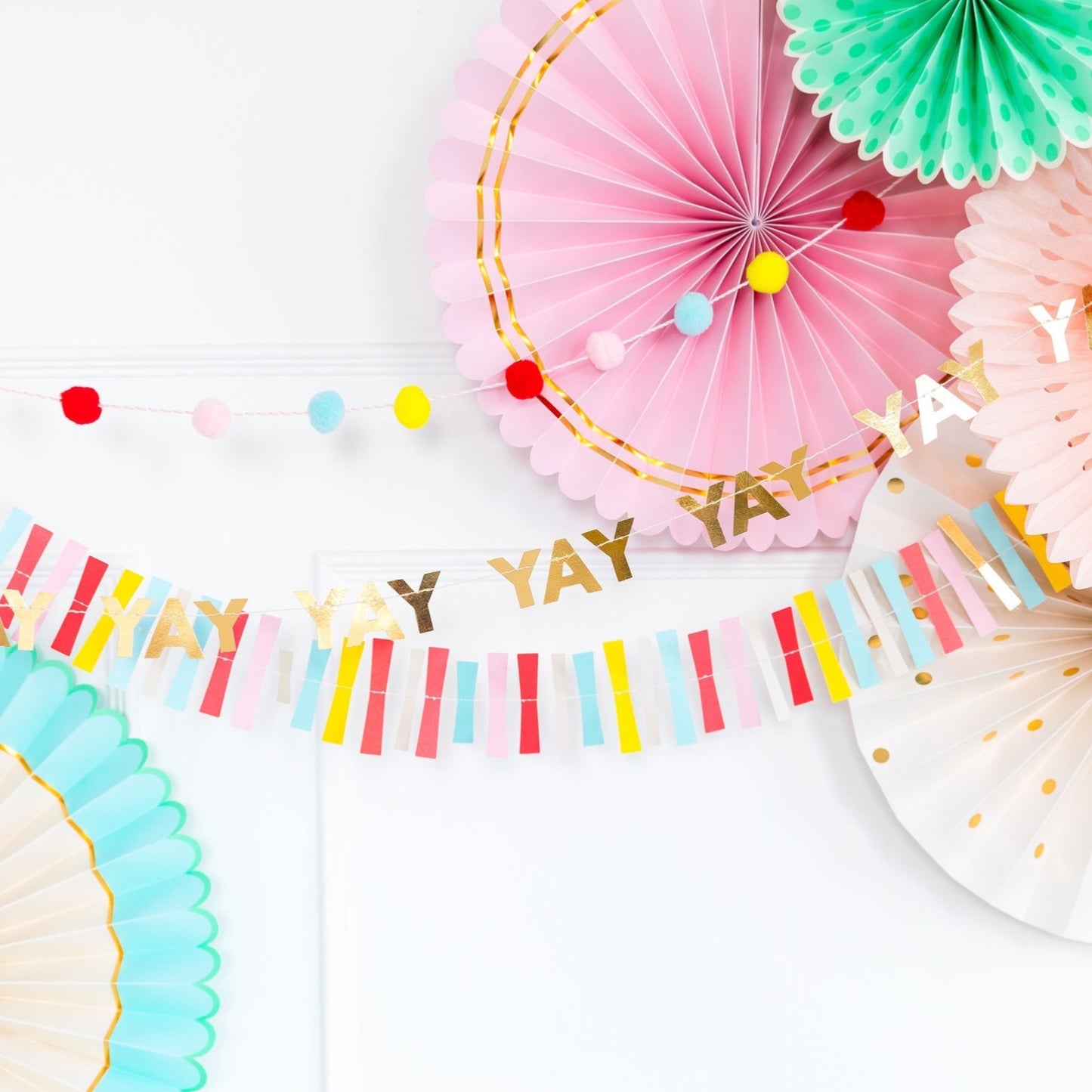 Hip Hip Hooray Mini Banner Set