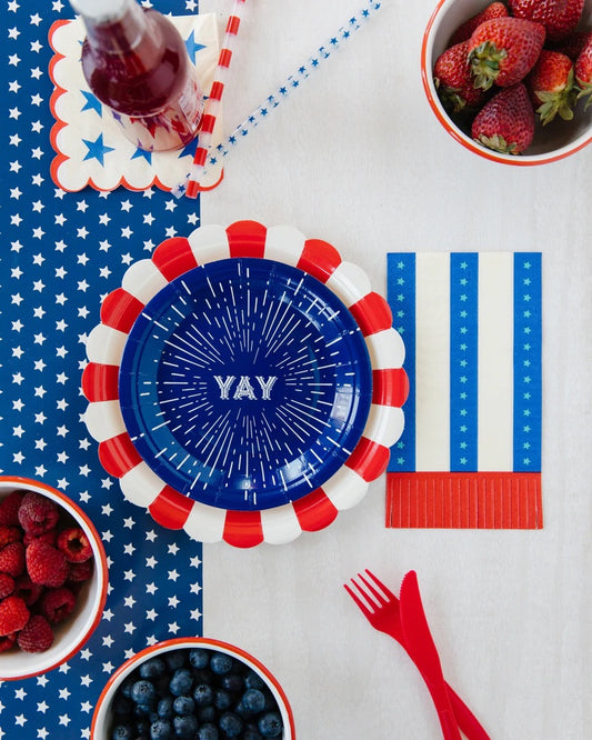 Circus Stripe 9 Inch Plate