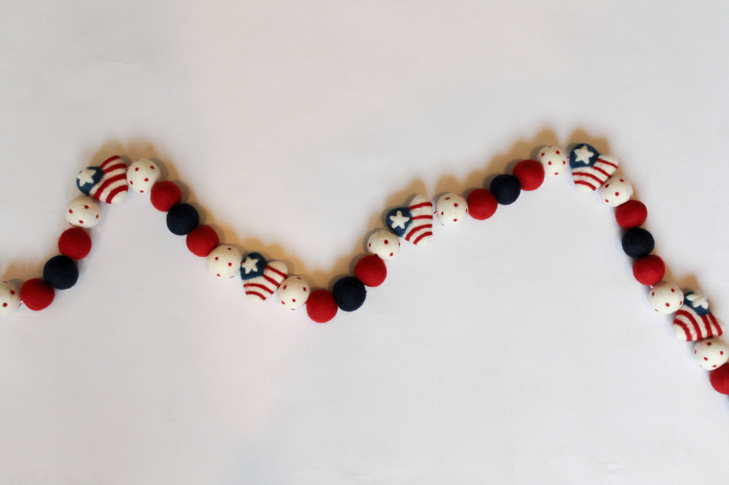 Patriotic Heart Garland