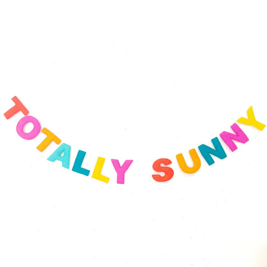 Totally Sunny Felt Banner