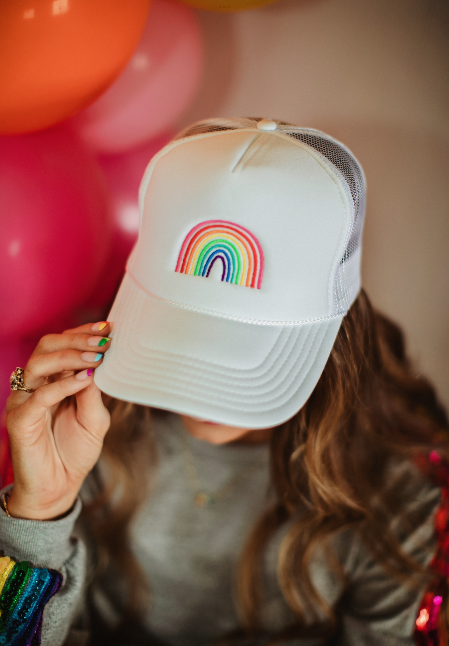 Rainbow Trucker Hat