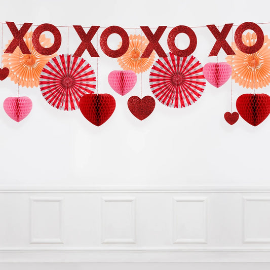 Honeycomb Valentines Garland