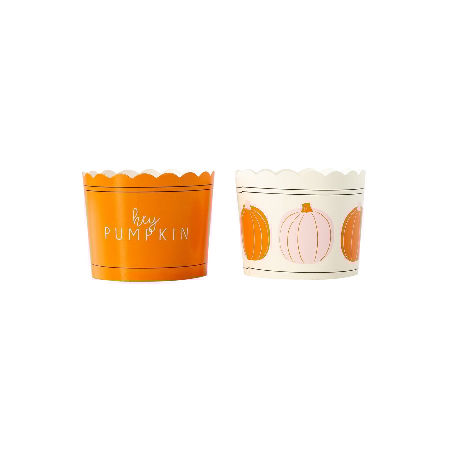 Pink/Orange Pumpkin Food Cups