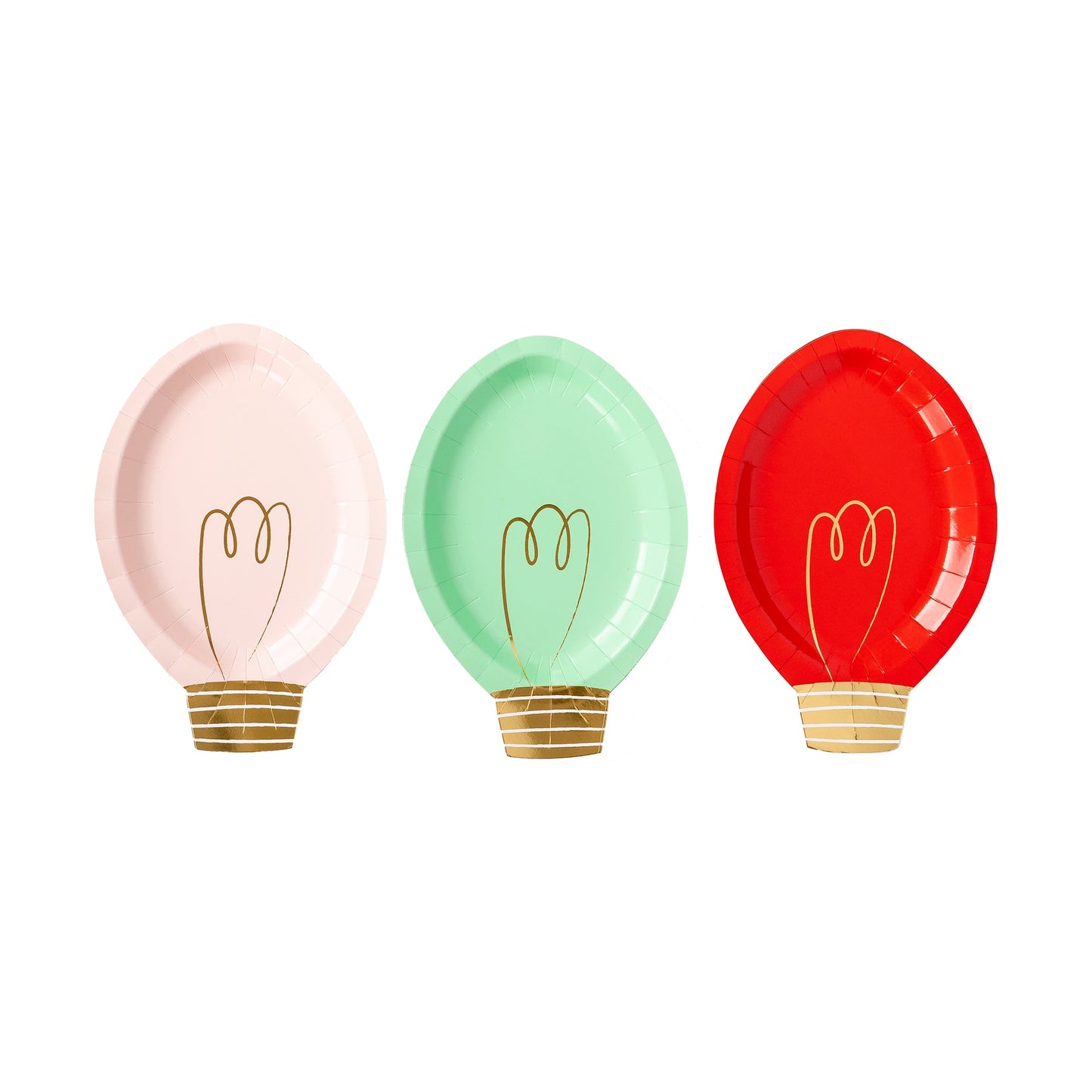 Christmas Bulb Shape Plate