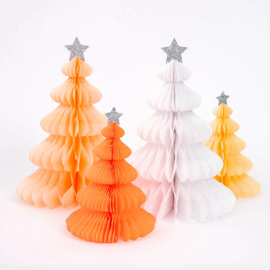 Rainbow Honeycomb Tree Decorations