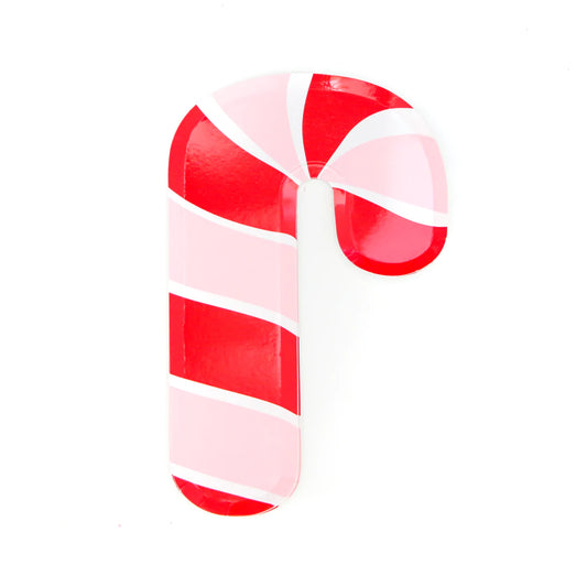 Red and Pink Candy Cane Plates