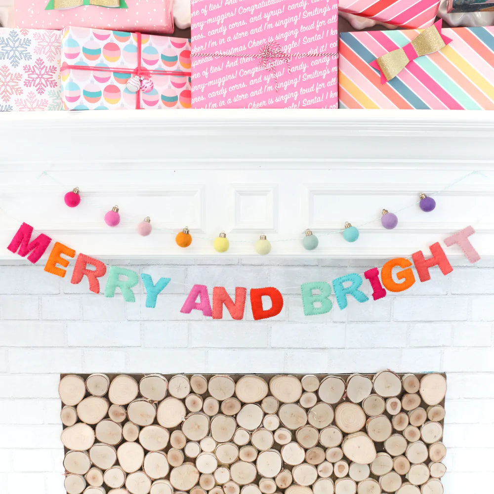 Merry and Bright Felt Garland