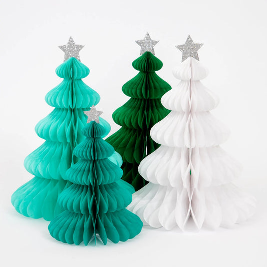 Green Honeycomb Tree Decorations