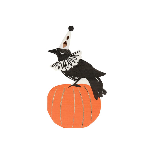 Vintage Crow Napkin (x16)