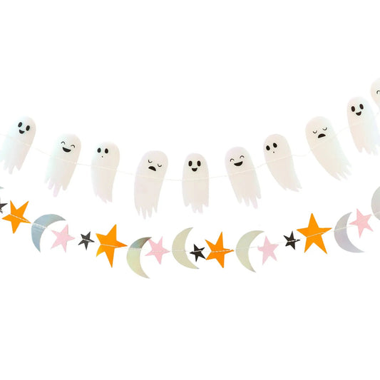 Trick or Treat Ghosts Banner Set