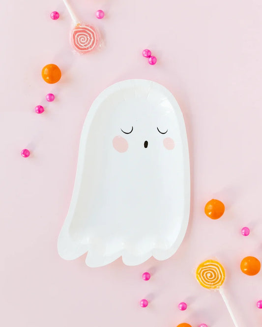 Trick or Treat Ghost Shape Plate