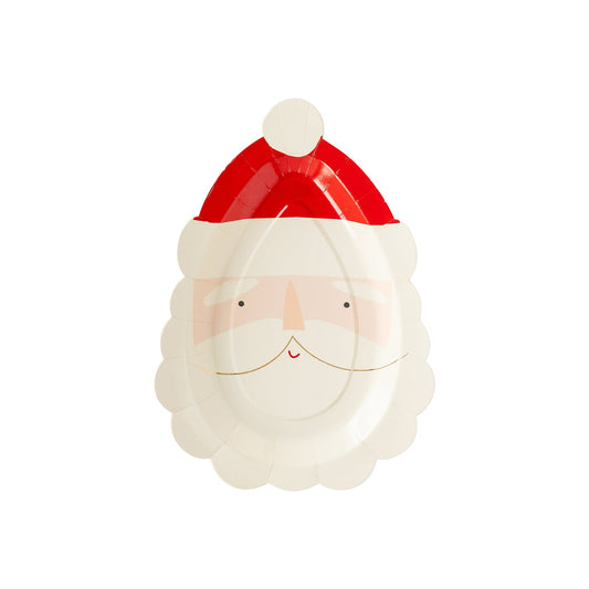 Santa Face Shaped Plate