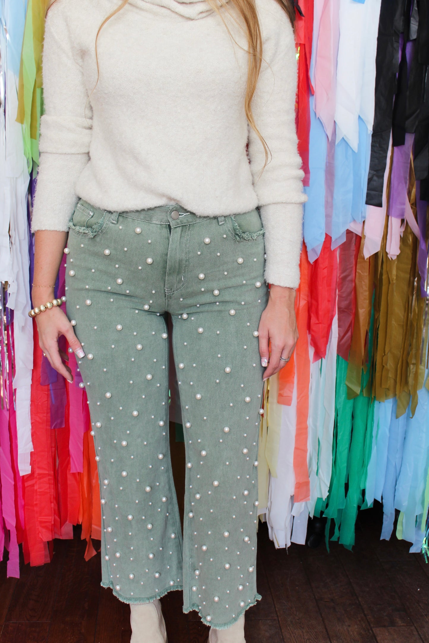 Crocodile Pearl Pants