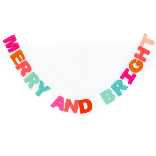 Merry and Bright Felt Garland