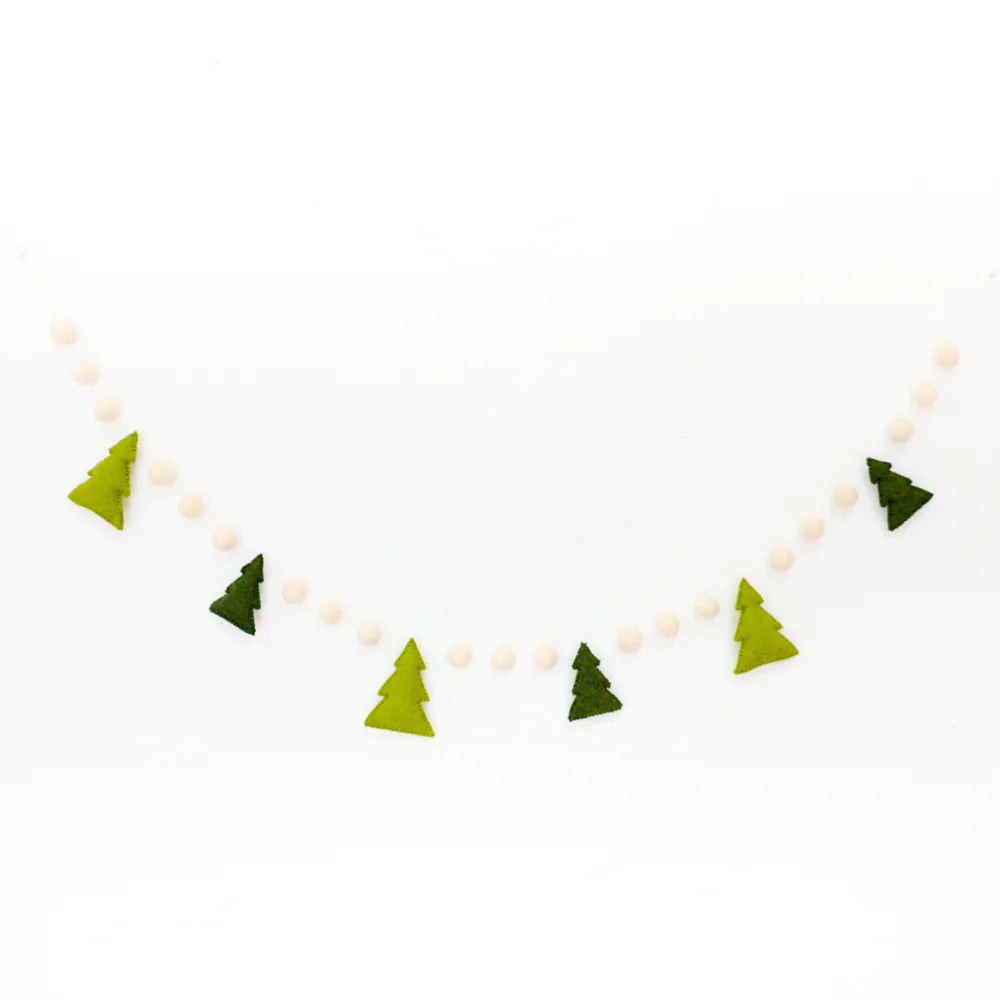 Christmas Tree Felt Garland