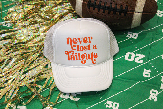 Never Lost a Tailgate White Trucker