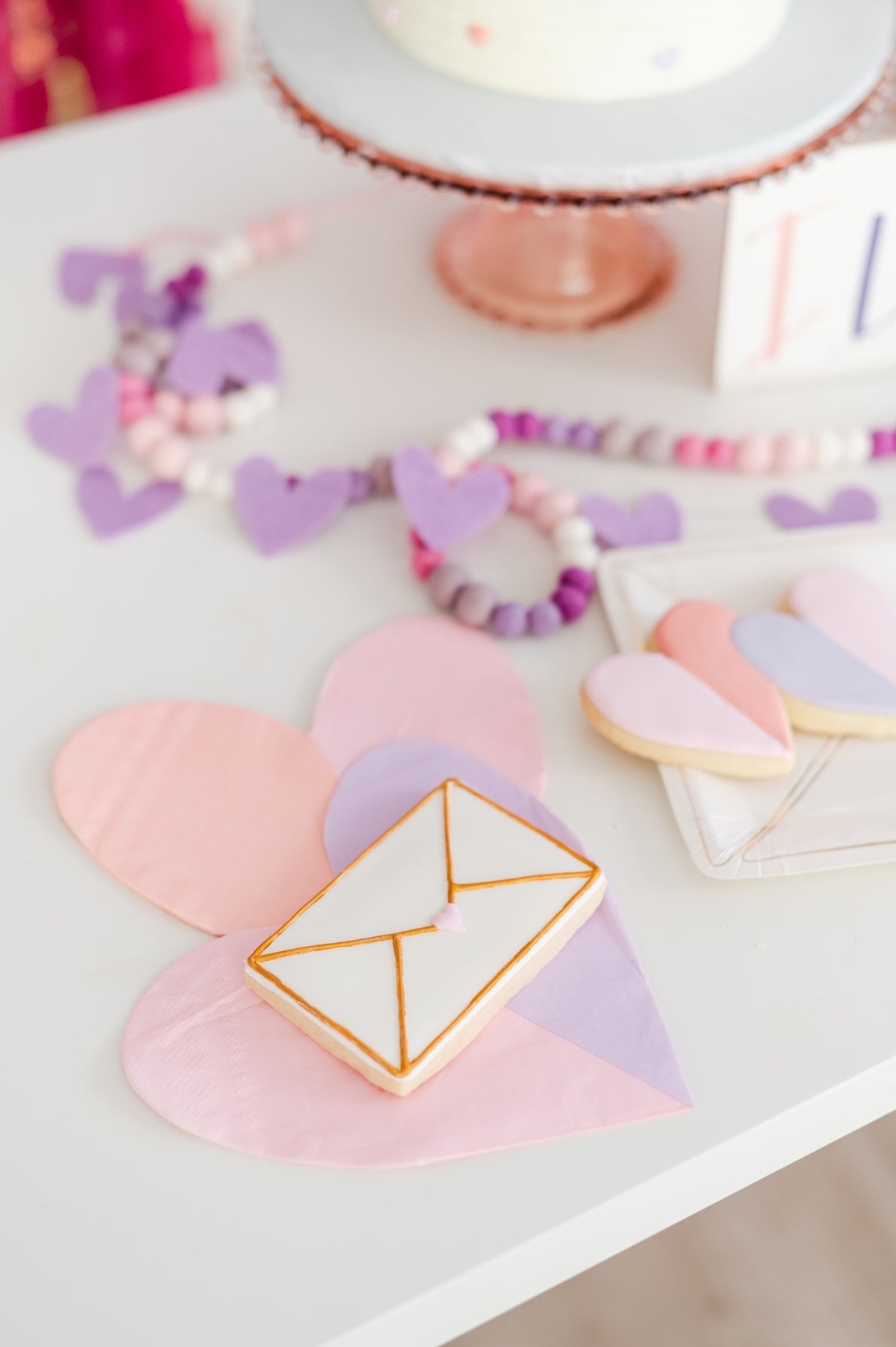 Valentine Pastel Heart Napkins