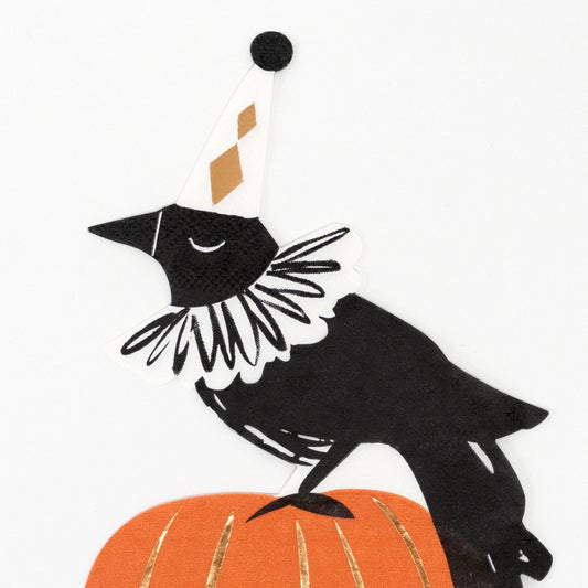 Vintage Crow Napkin (x16)