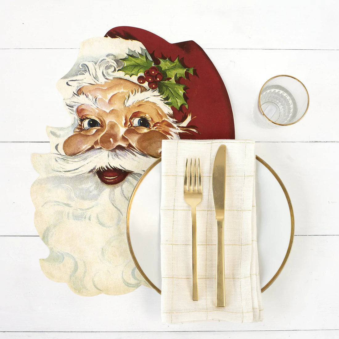 Die Cut Santa Placemat