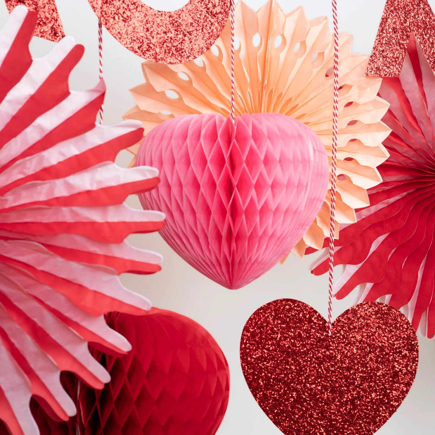 Honeycomb Valentines Garland