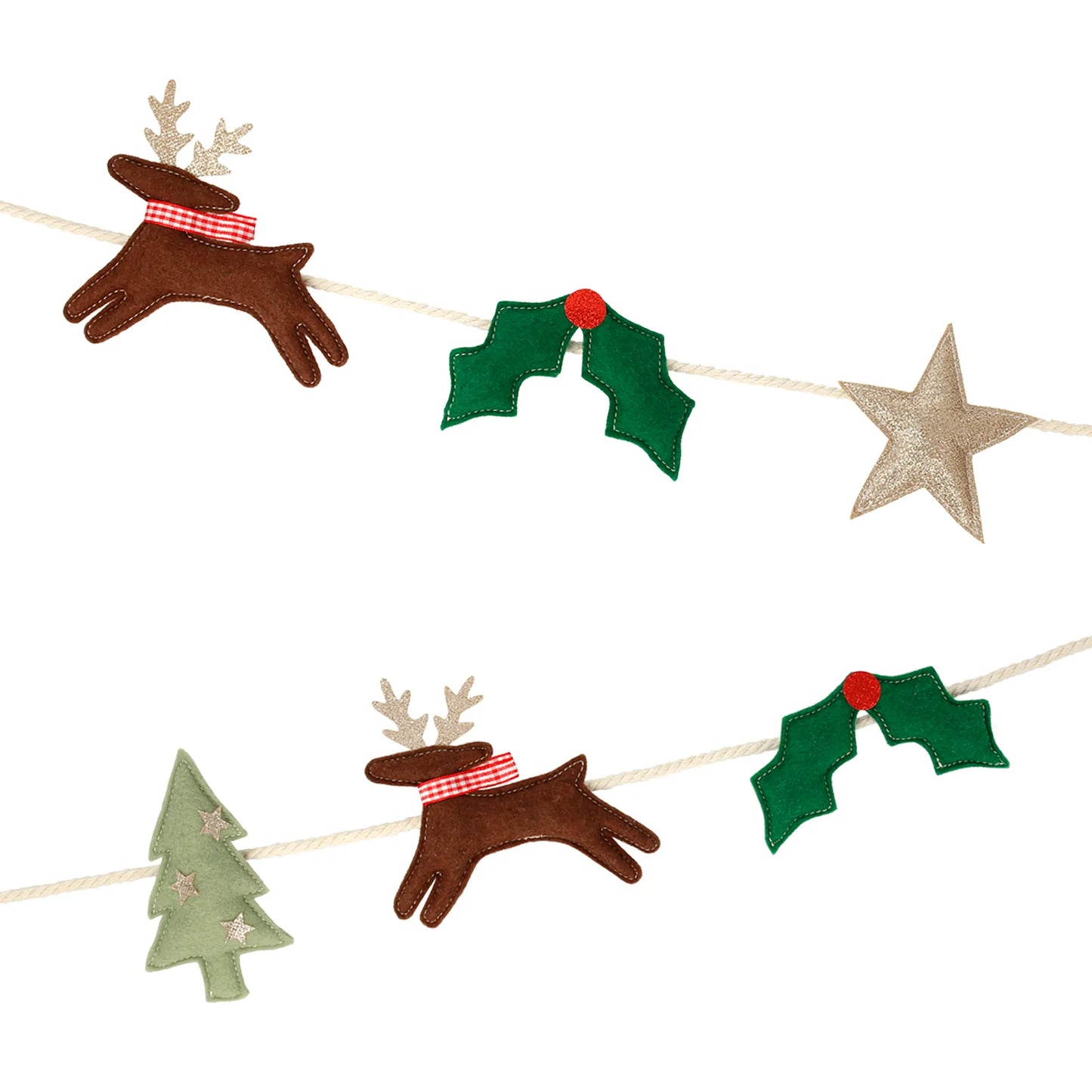 Festive Icon Felt Garland