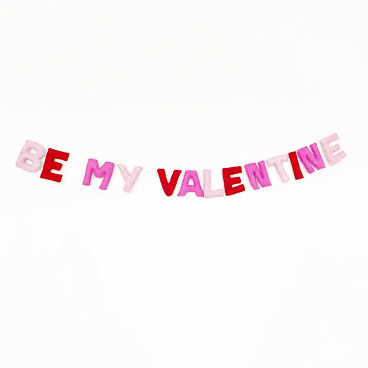 Be My Valentine Felt Garland