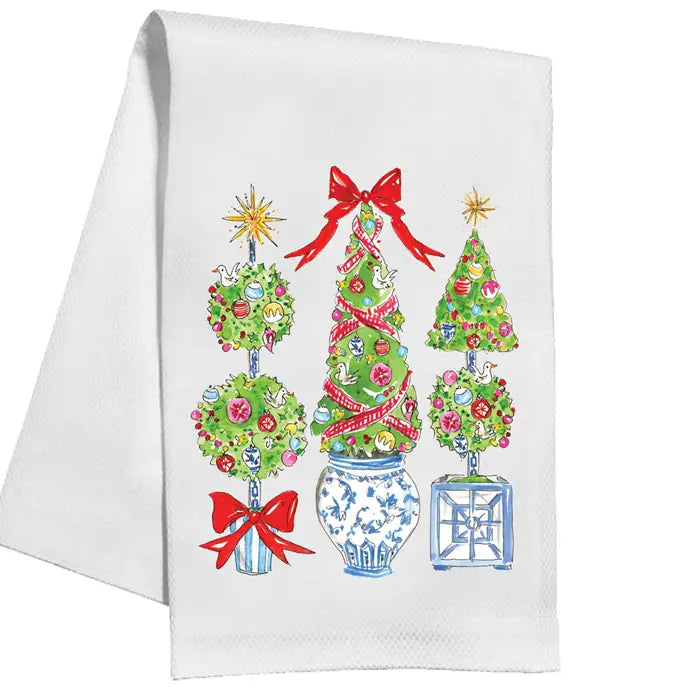 Holiday Topiary Kitchen Towel