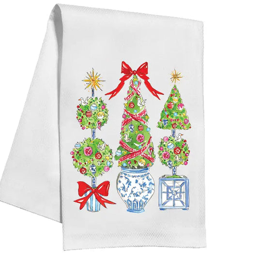 Holiday Topiary Kitchen Towel