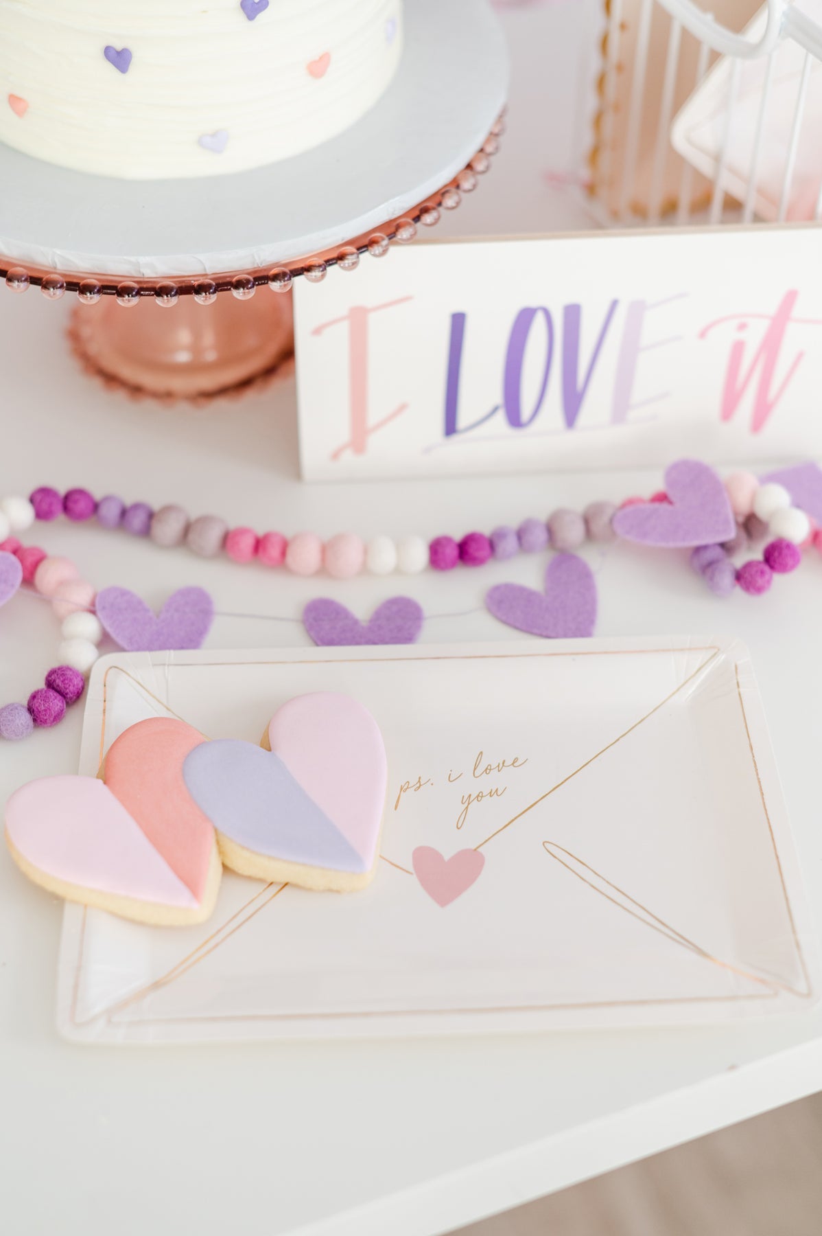 Valentine Love Note Plate
